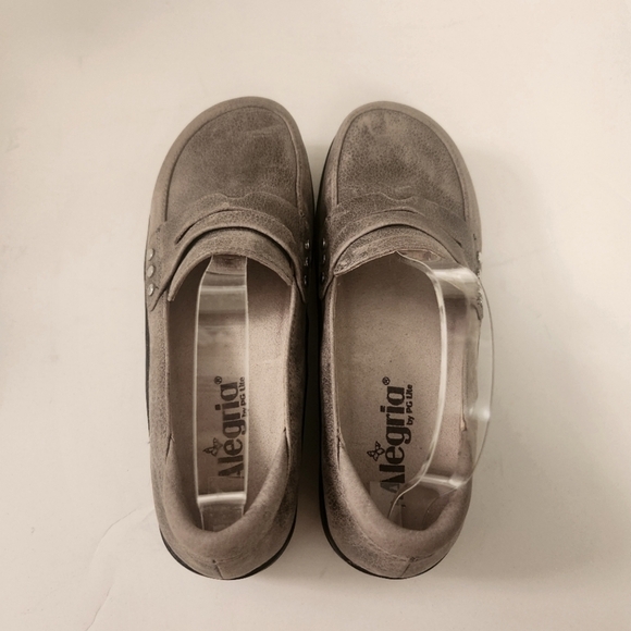 EUC ALEGRIA TAYLOR STONE WALL LOAFERS TAUPE BROWN SIZE 36 - Picture 4 of 14